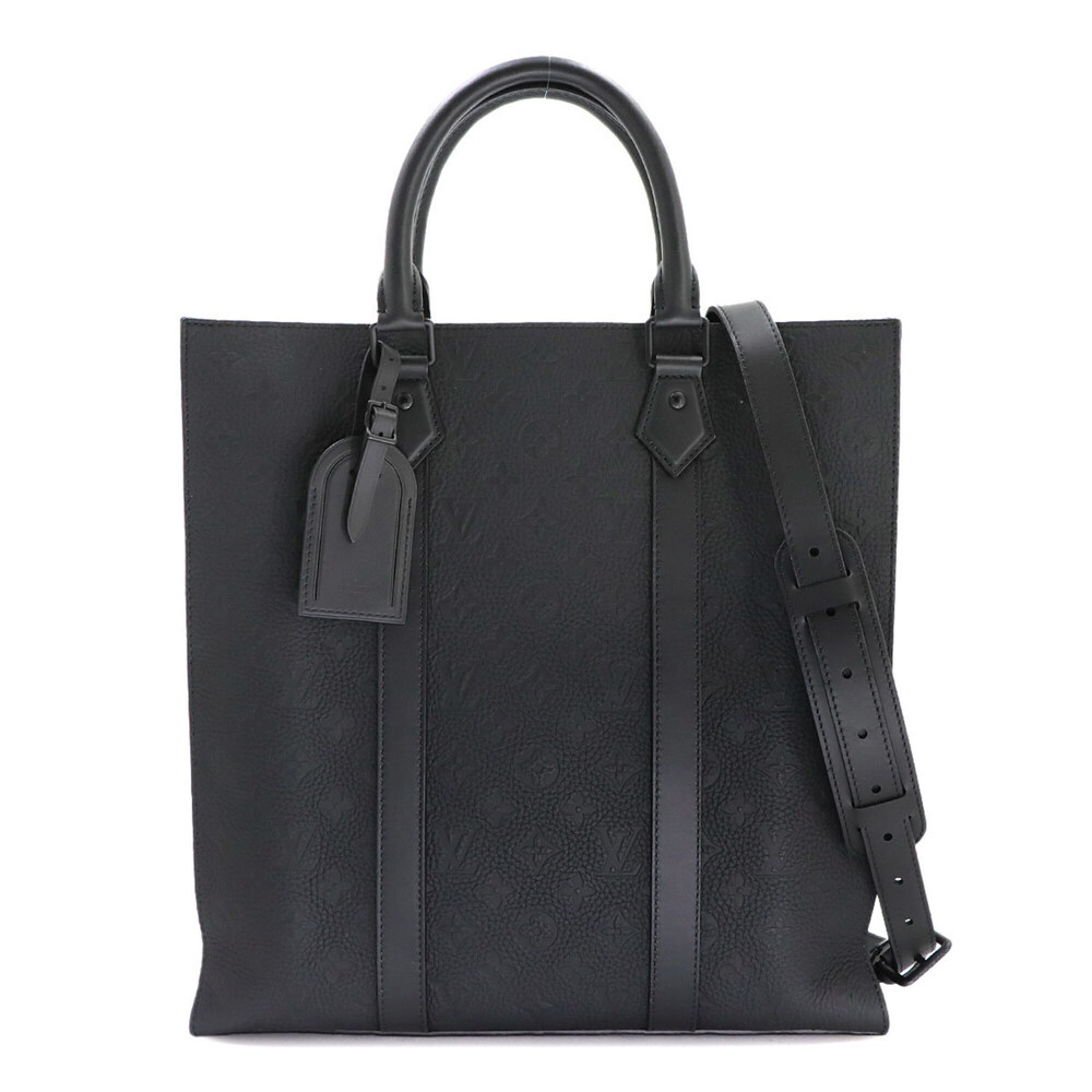 Louis Vuitton LOUIS VUITTON Monogram Taurillon Sac Plat 2-way Tote Shoulder H...